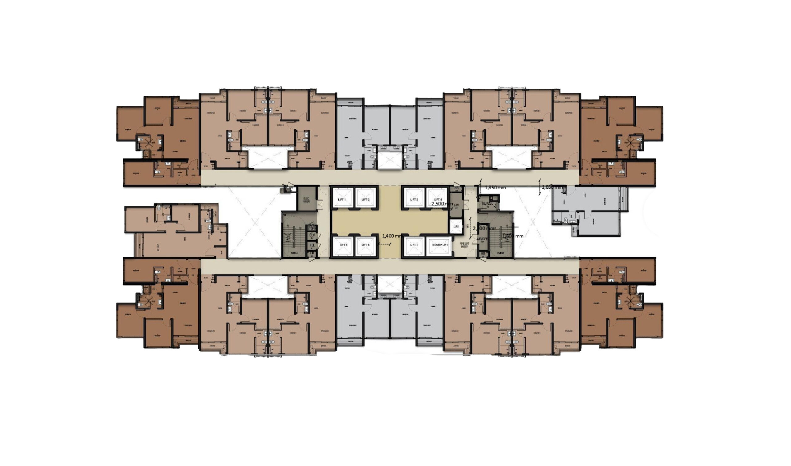 Tower B Floor Layout